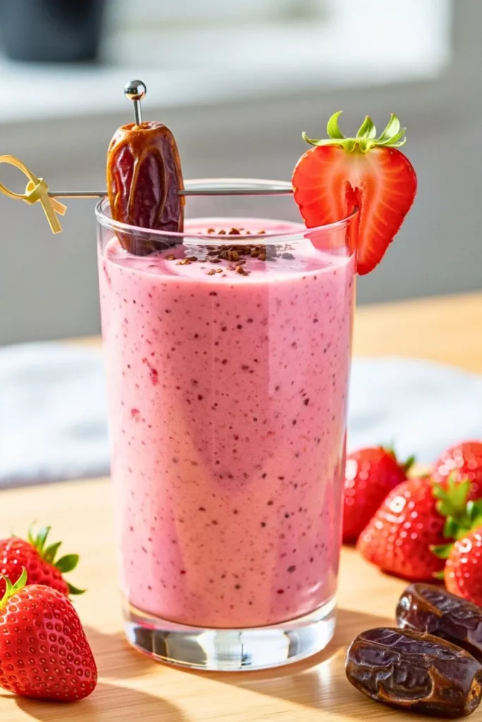 Strawberry Date Smoothie