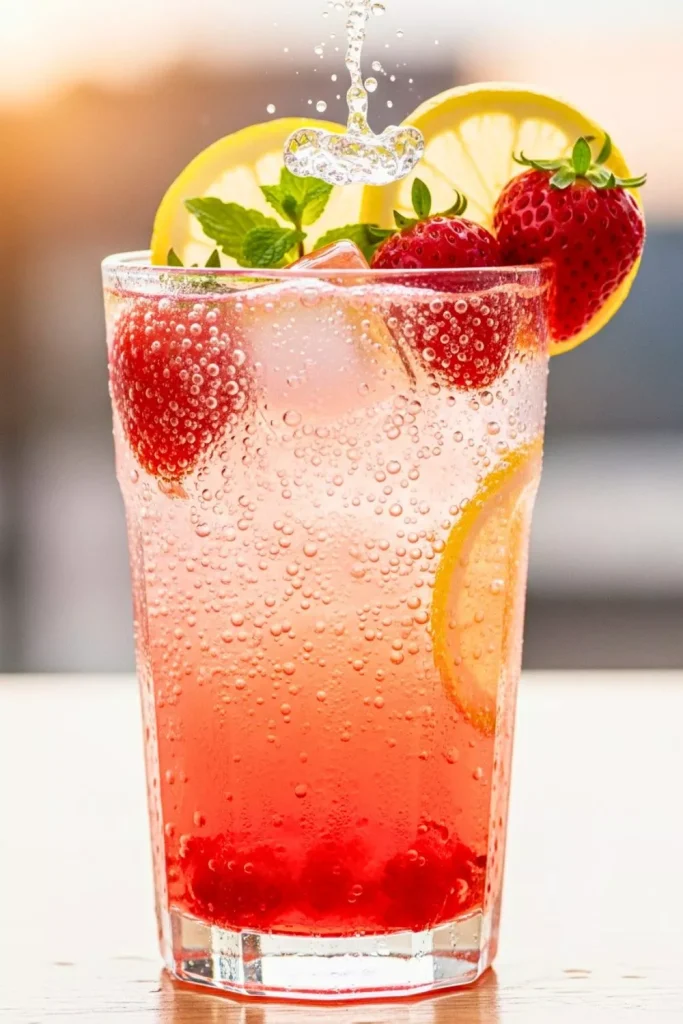 Strawberry Lemon Soda