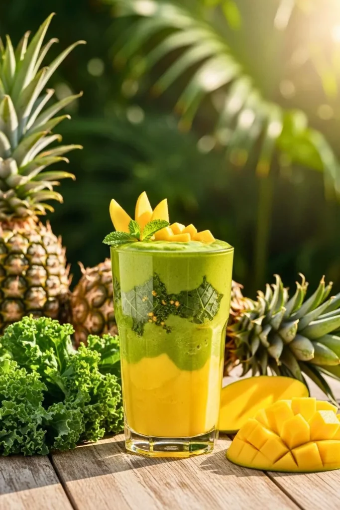 Tropical Green Detox Smoothie