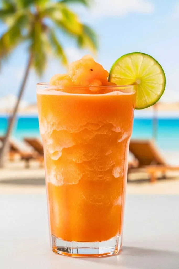 Tropical Papaya Slushie
