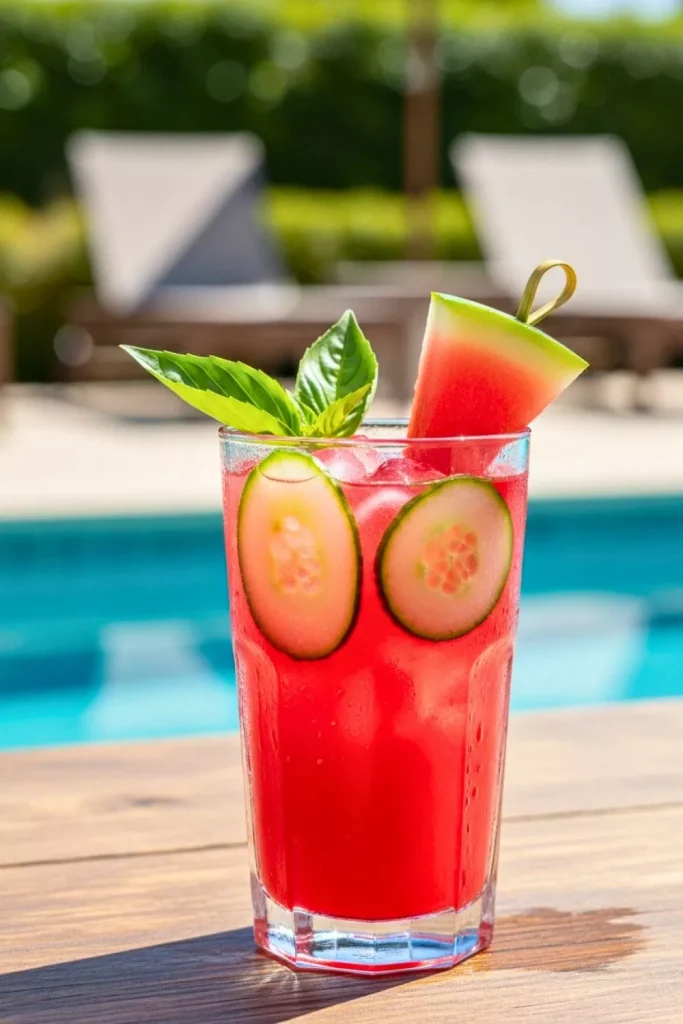 Watermelon Basil Cooler