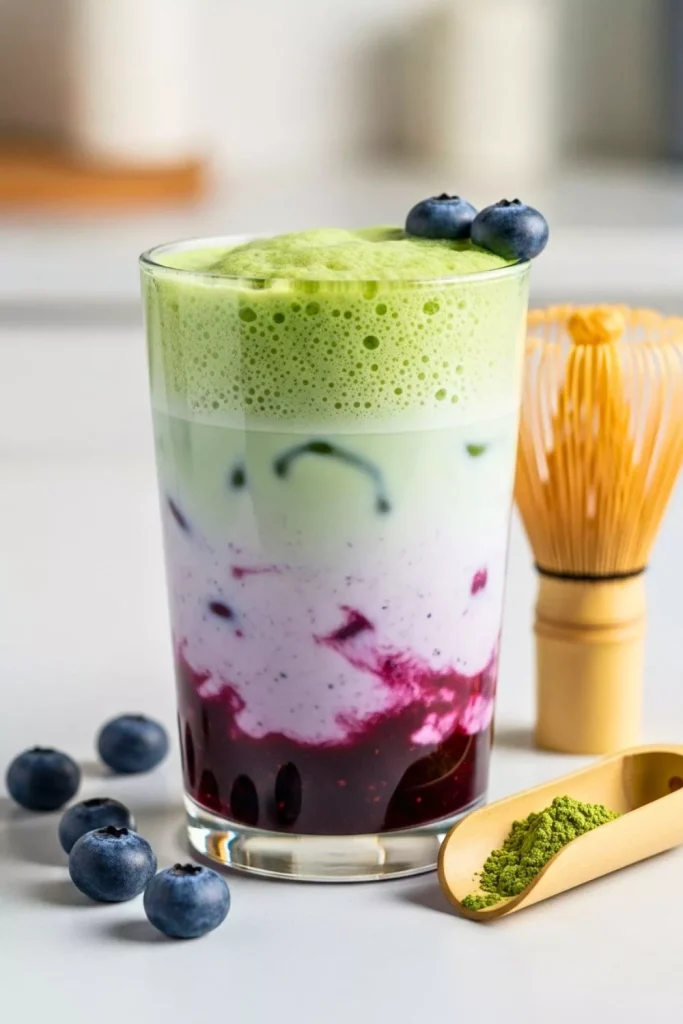 Blueberry Matcha Latte Recipe