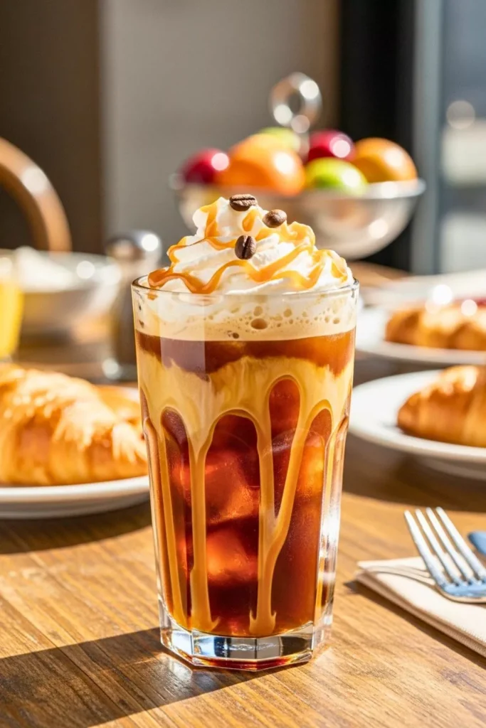 Caramel Iced Coffee Brunch Drink