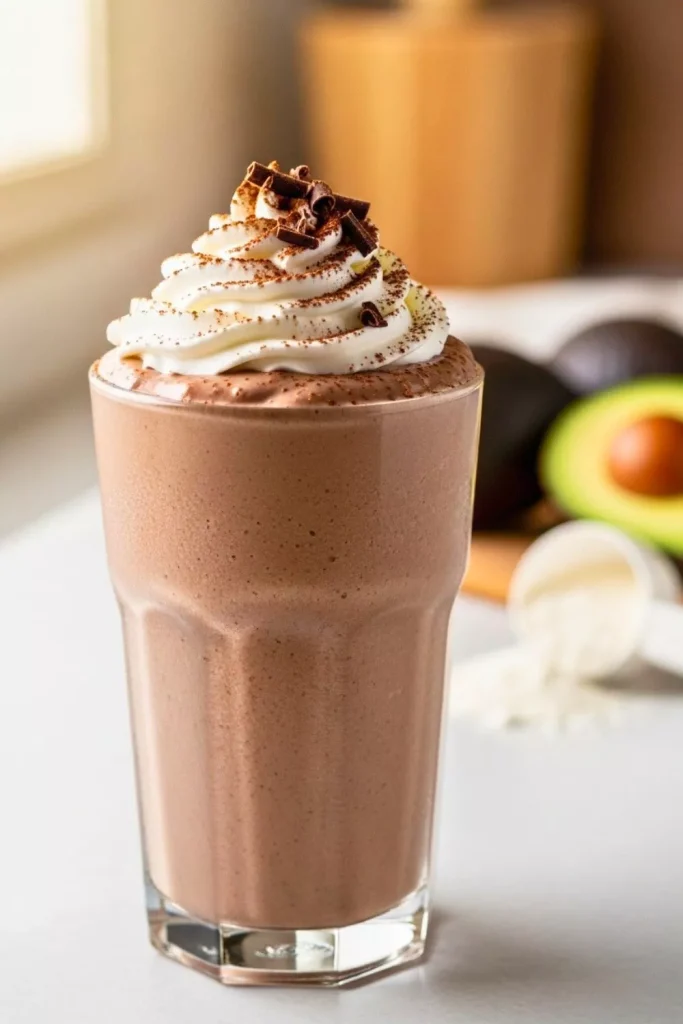 Chocolate Avocado Protein Shake
