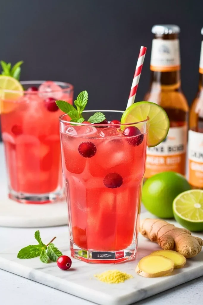 Cranberry Ginger Fizz