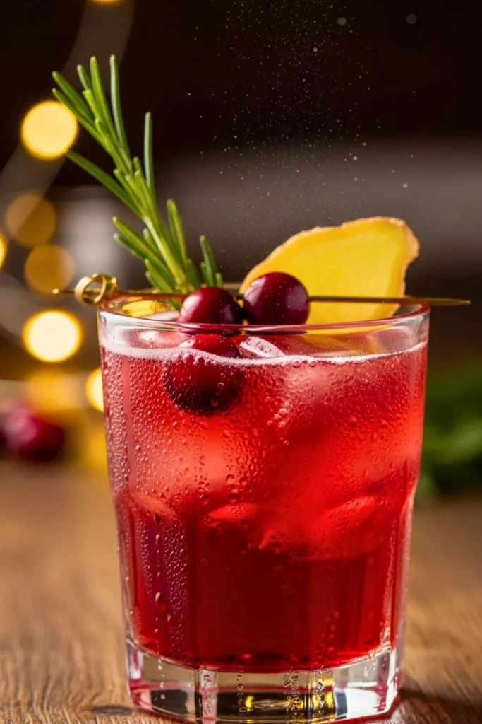 Cranberry Ginger Sparkler