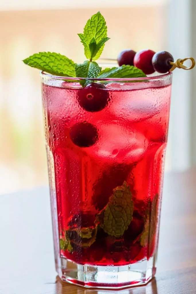 Cranberry Mint Cooler