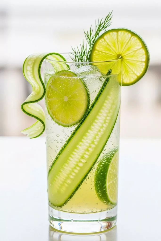 Cucumber Lime Sparkler