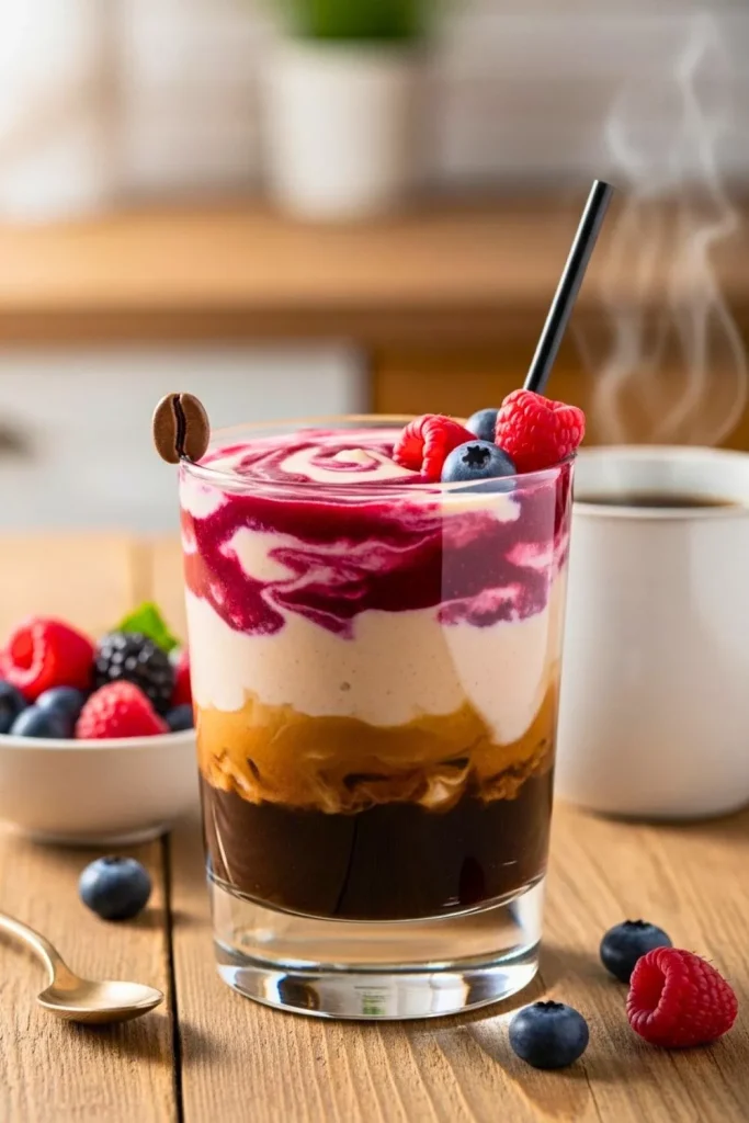 Espresso Berry Breakfast Smoothie