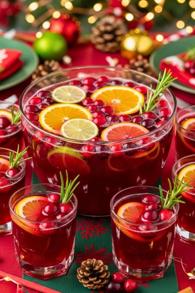 Holiday Cranberry Party Punch
