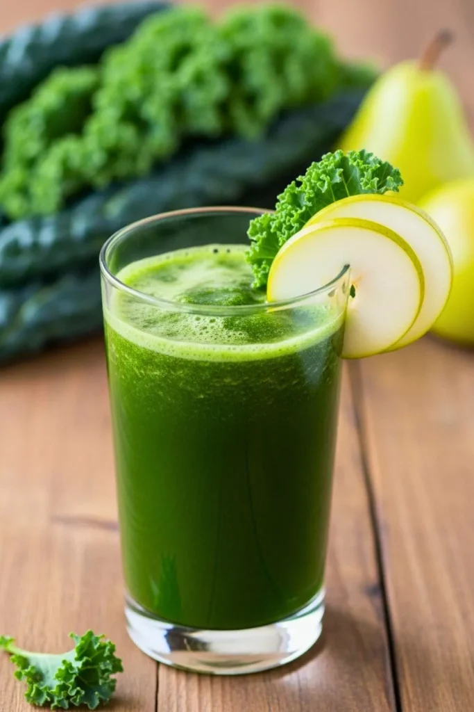 Kale Pear Digestive Green Juice