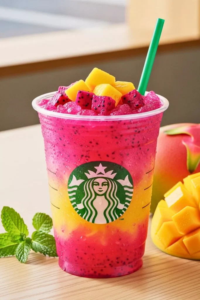 Mango Dragonfruit Lemonade Refresher