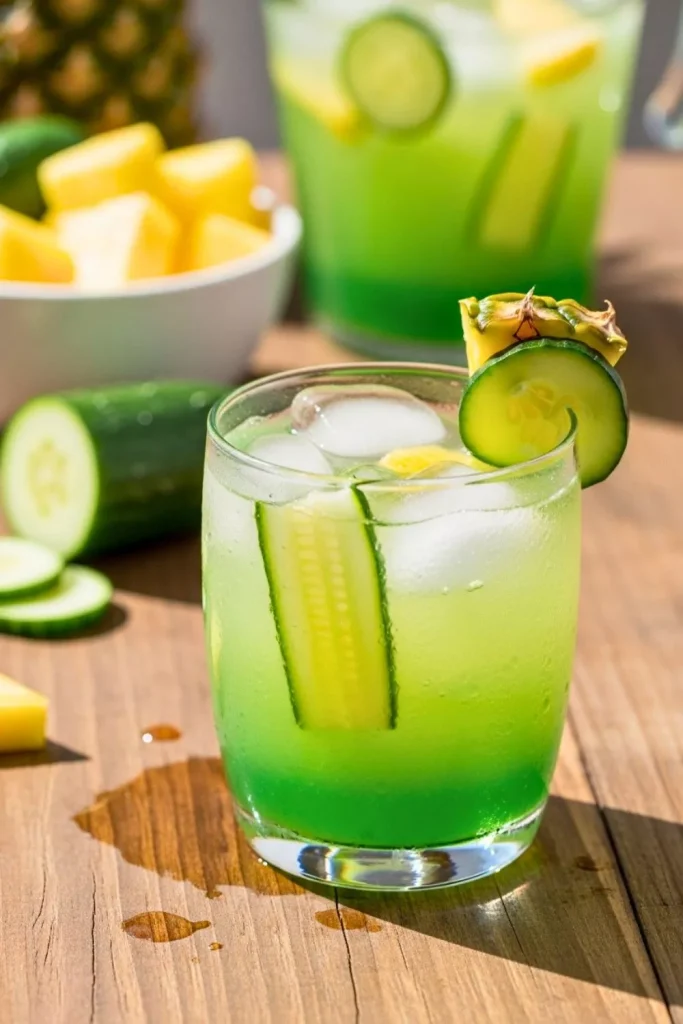 Pineapple Cucumber Agua Fresca