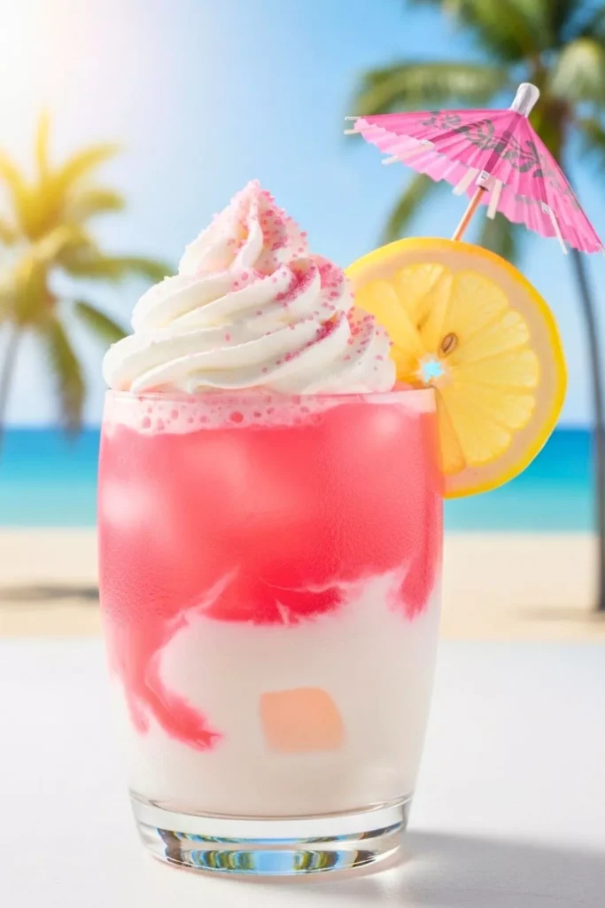 Pink Lemonade Coconut Drink