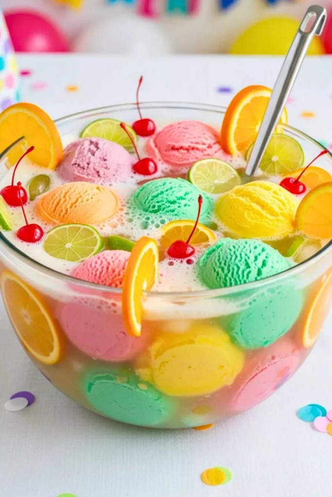 Rainbow Sherbet Punch