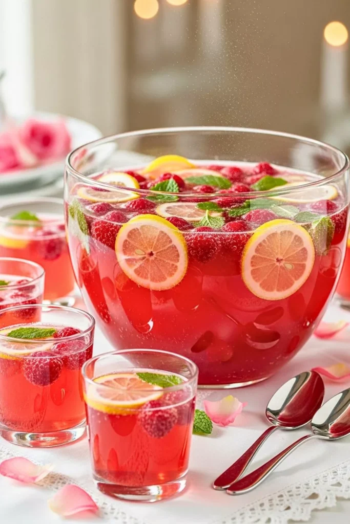 Sparkling Raspberry Lemon Punch