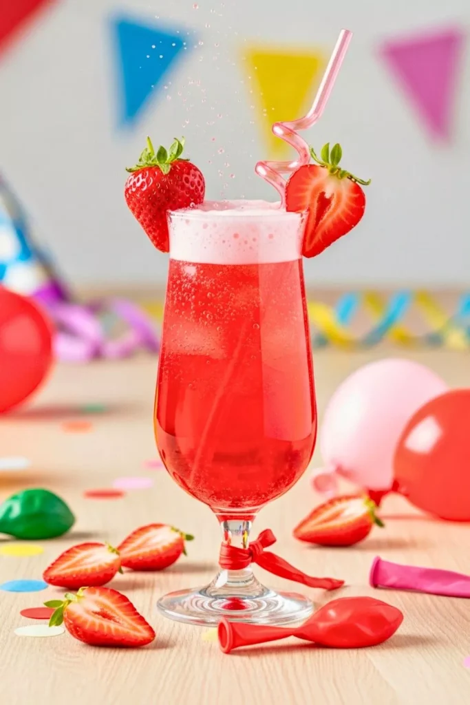 Strawberry Balloon Fizz