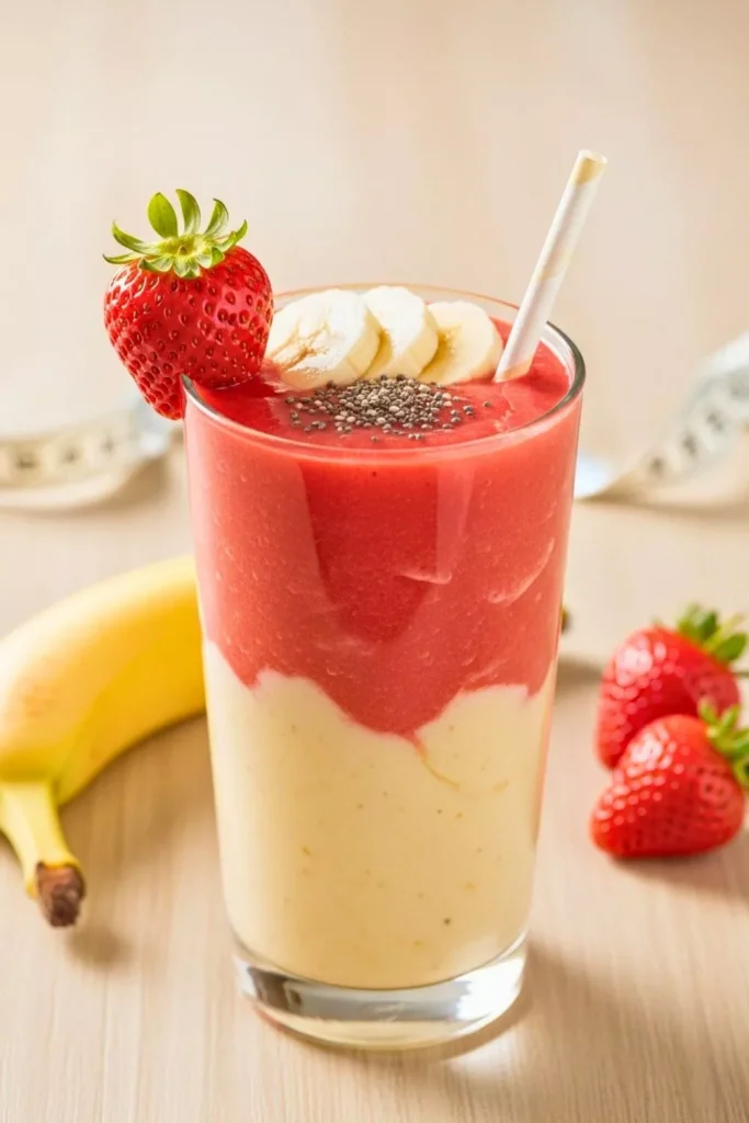 Strawberry Banana Smoothie for Weight Loss