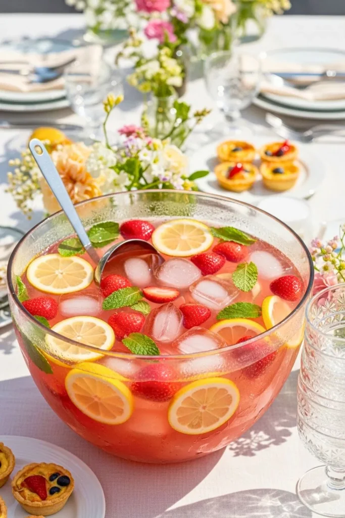 Strawberry Lemonade Brunch Punch