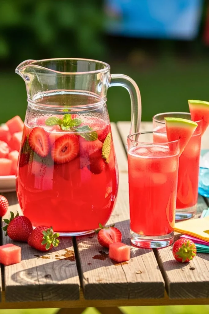 Strawberry Watermelon Agua Fresca