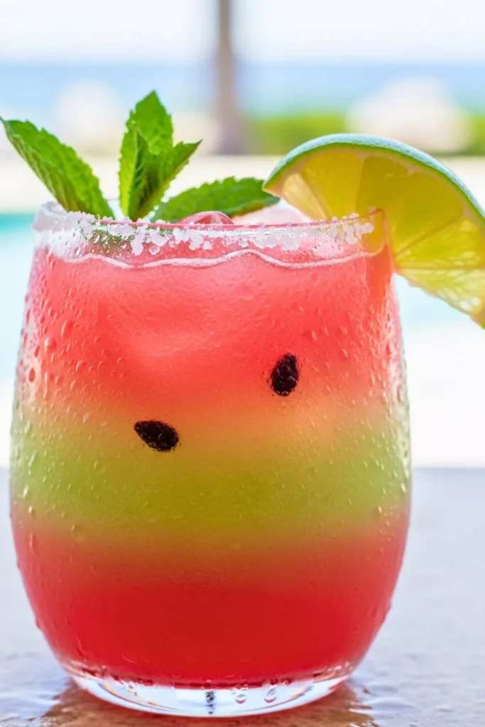 Watermelon Lime Sea Salt Refresher