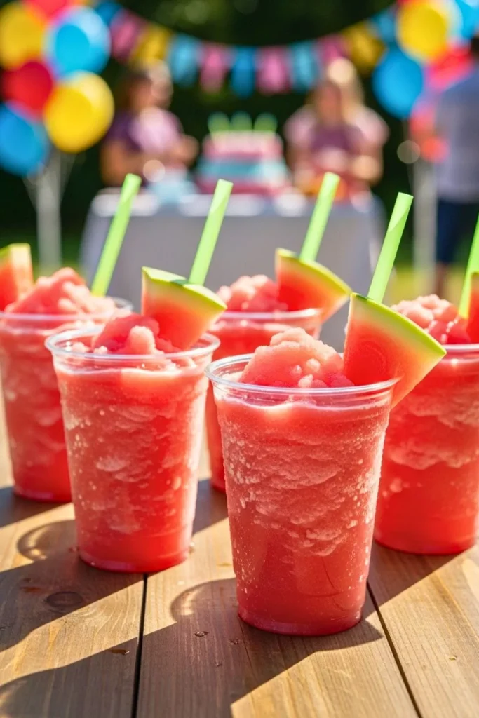 Watermelon Slush Cups