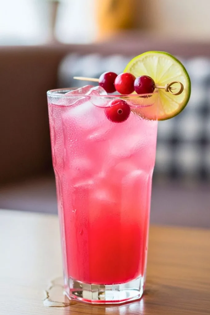 White Cranberry Tea Pink Drink