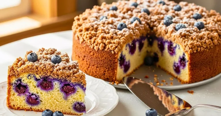 Blueberry Crumb Coffee Cake Recipe