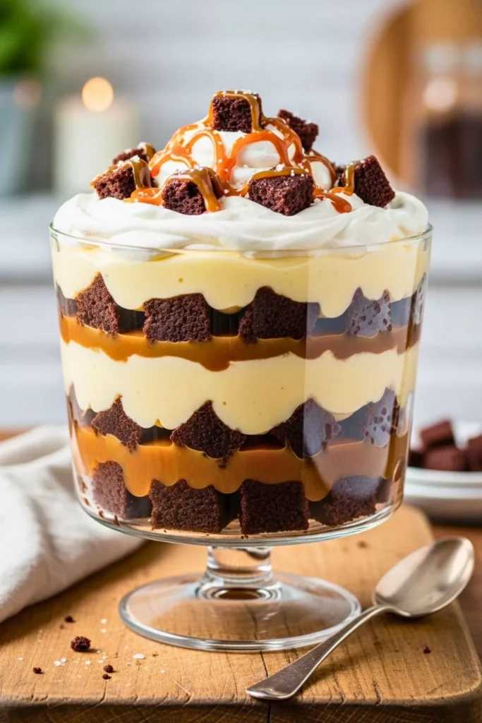 Caramel Brownie Trifle