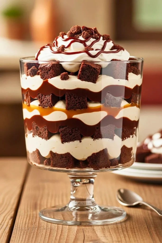 Chocolate Fudge Brownie Trifle