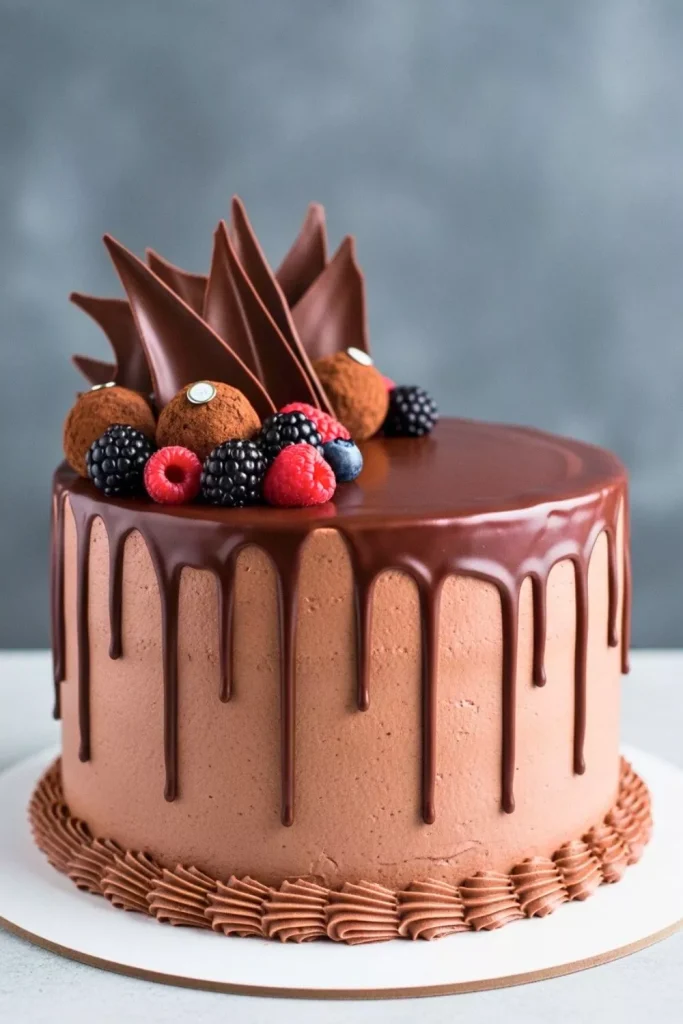 Chocolate Drip Truffle Cake