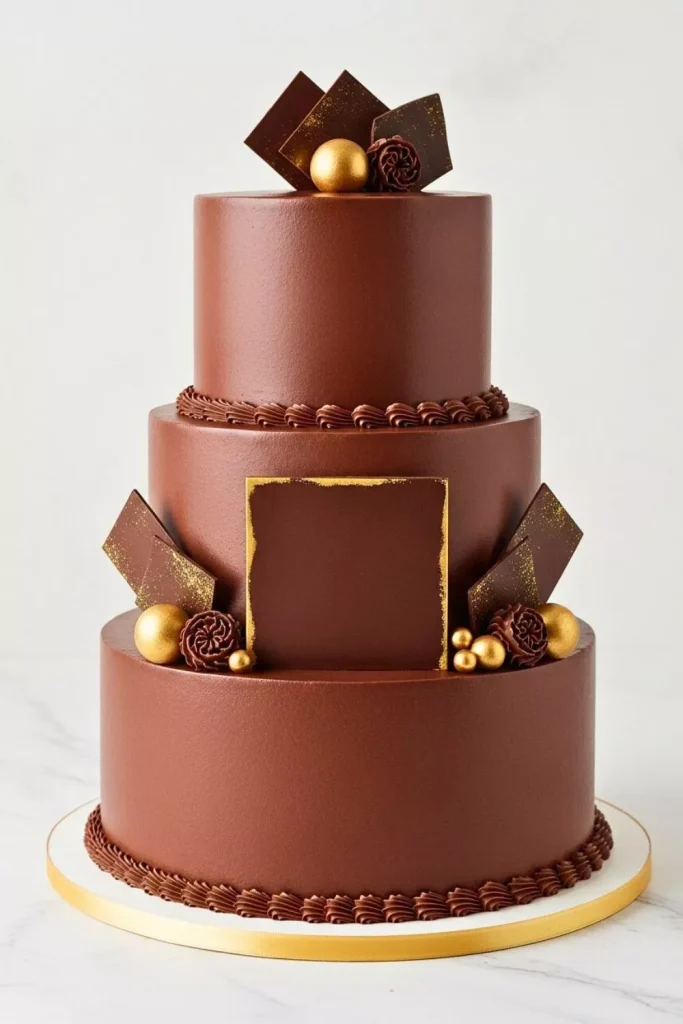 Chocolate Tier Truffle Cake