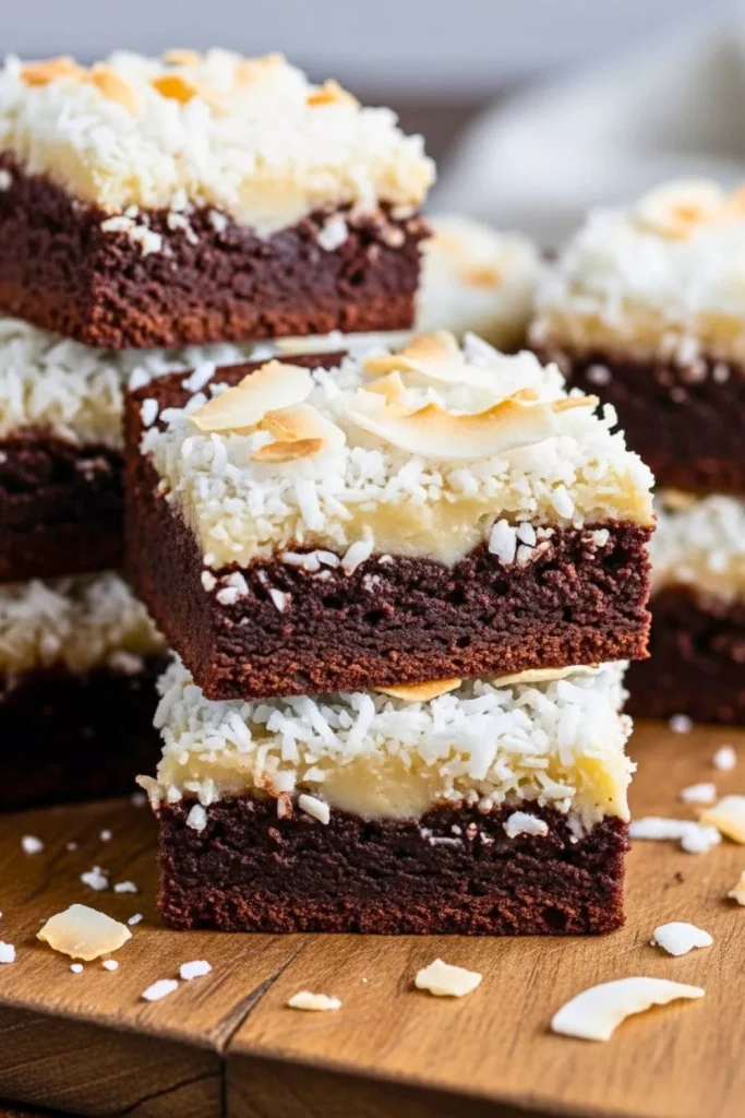 Coconut Fudge Brownies