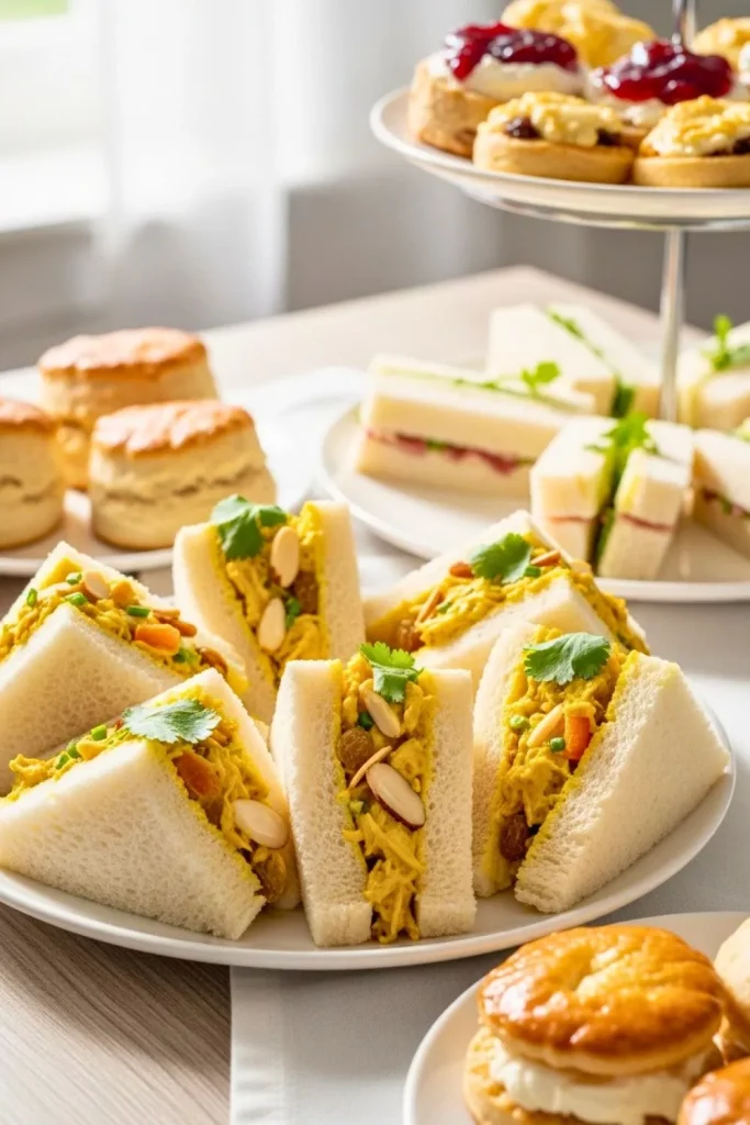 Coronation Chicken Sandwiches