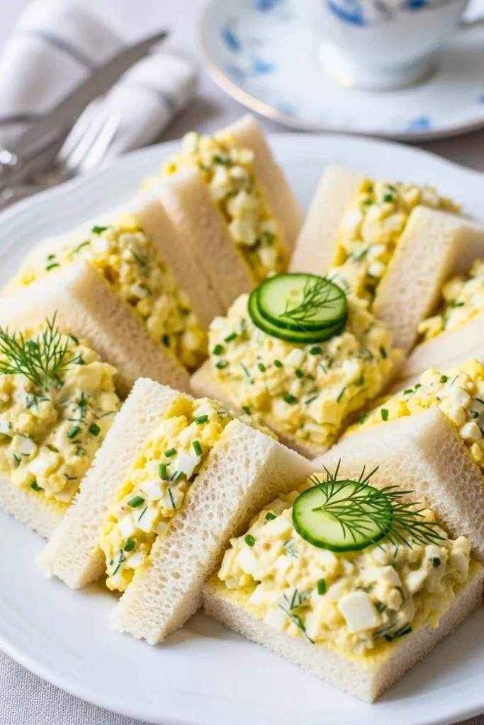 Egg Salad Tea Sandwiches