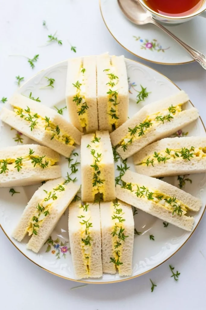 Egg and Cress Tea Sandwiches
