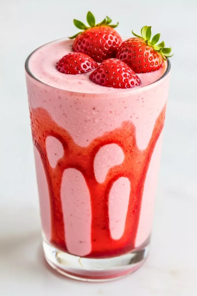 Hailey Bieber’s Strawberry Skin Smoothie