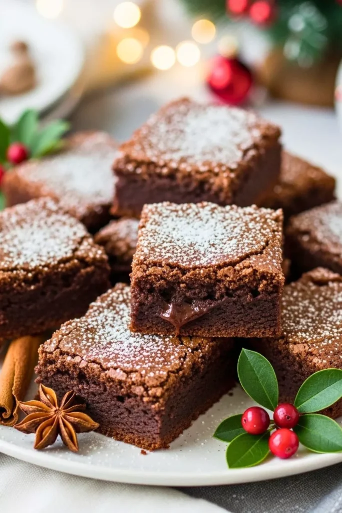 Holiday Spice Brownies