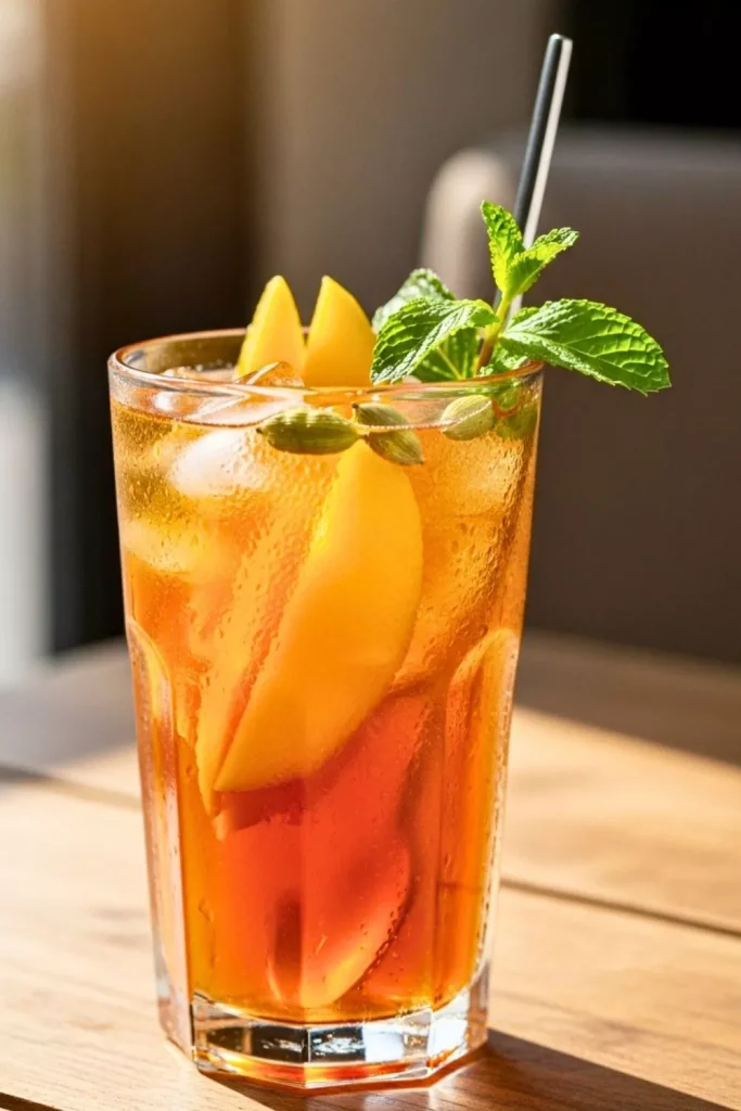 Mango Cardamom Iced Tea