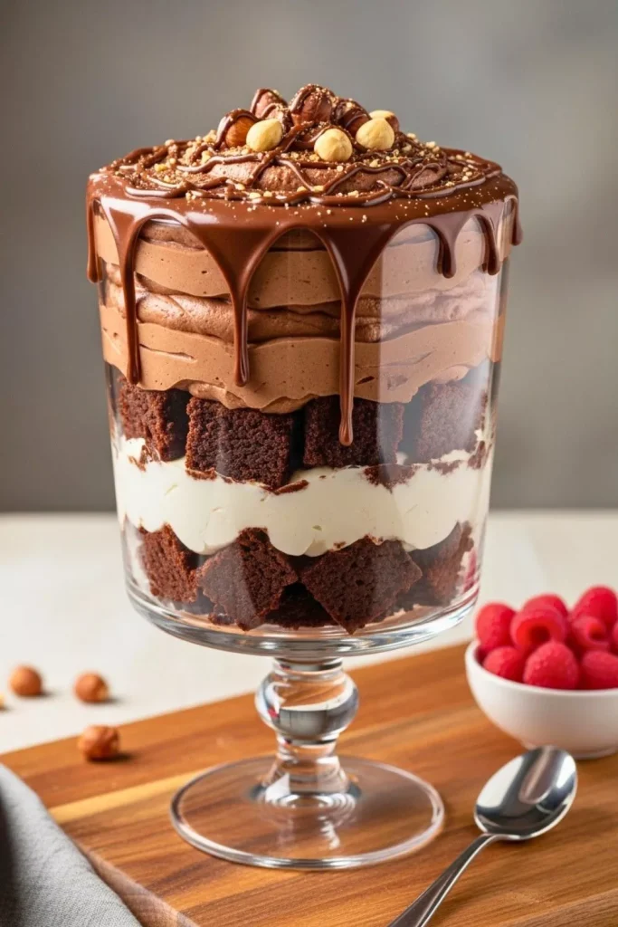 Nutella Brownie Trifle