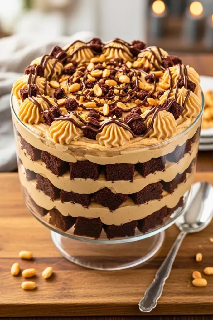 Peanut Butter Brownie Trifle