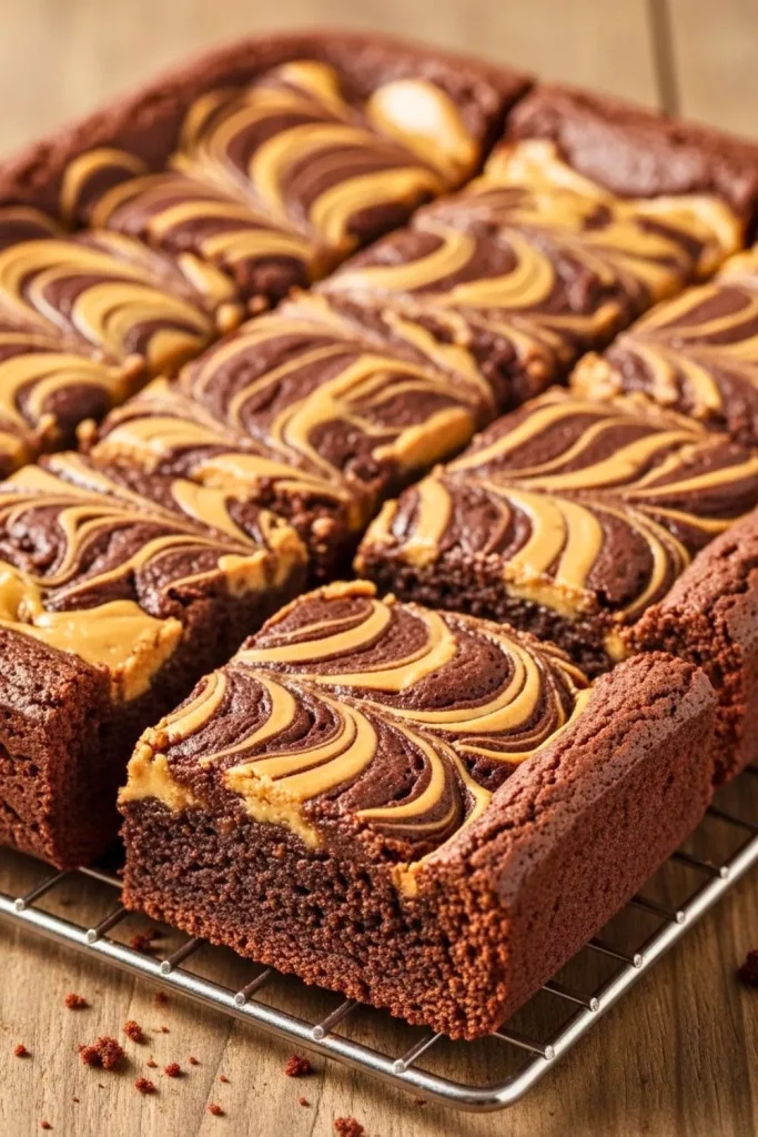 Peanut Butter Swirl Brownies