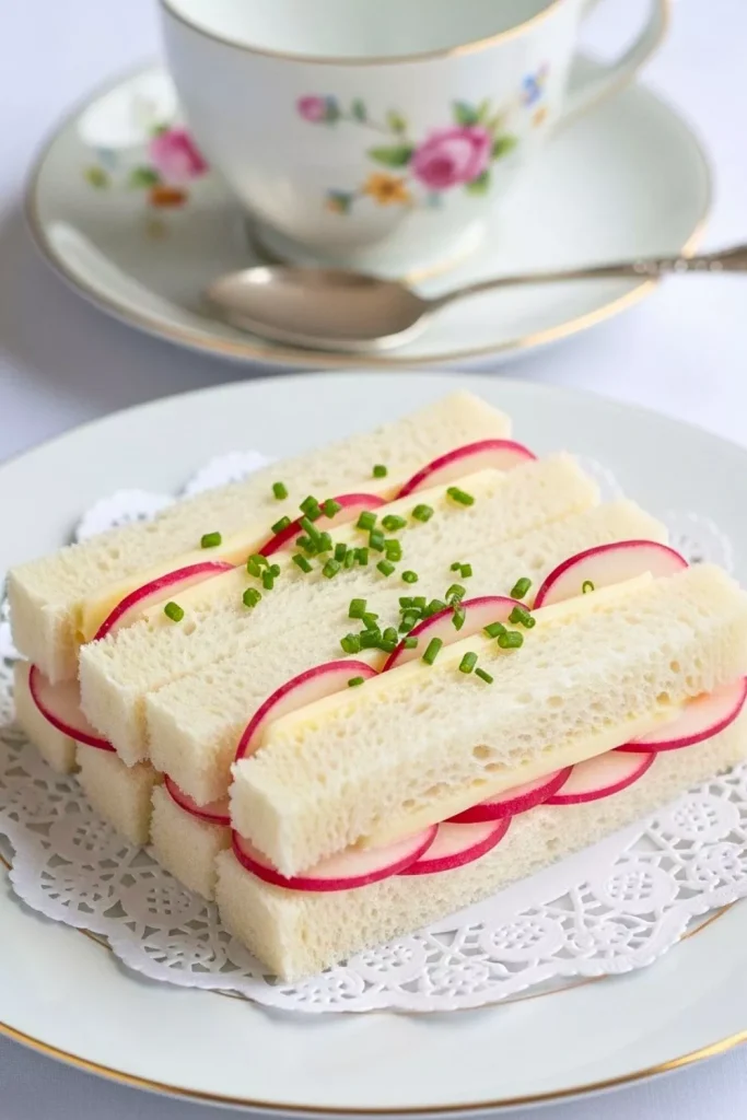 Radish and Butter Tea Sandwiches