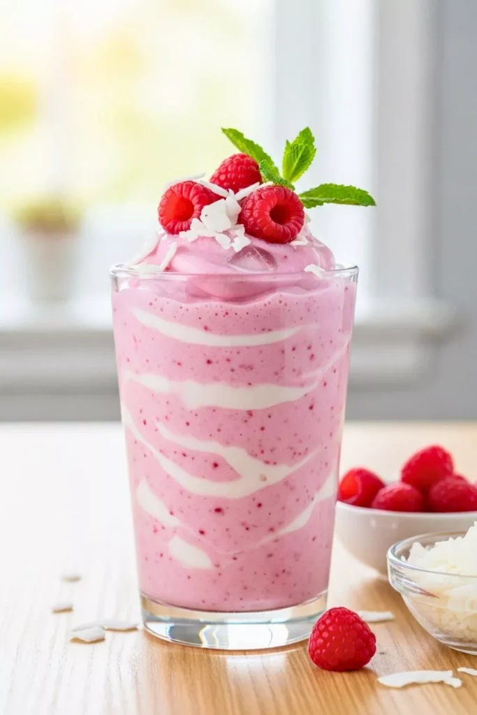 Raspberry Coconut Cloud Smoothie