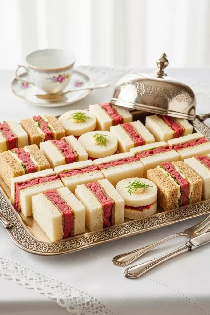 Roast Beef and Horseradish Tea Sandwiches