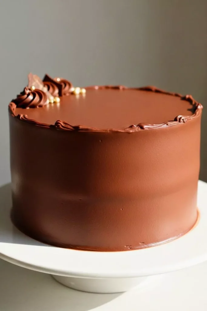 Smooth Frosting With A Clean Crumb Coat