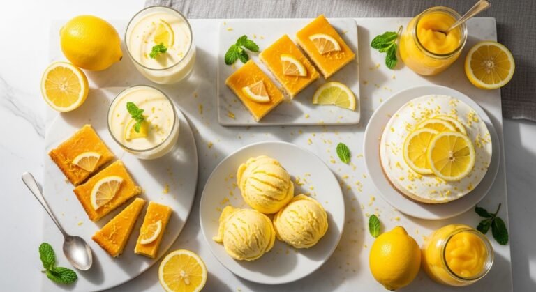 7 Tangy Lemon Dessert Recipes Without Eggs