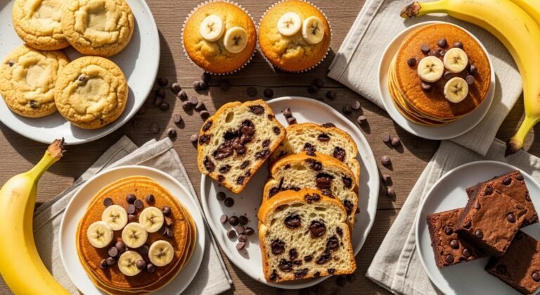 12 Sweet Banana Chocolate Chip Dessert Recipes