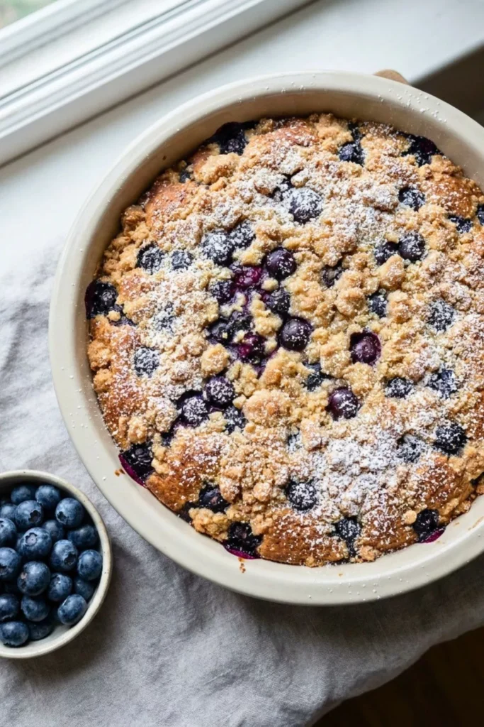 Blueberry Sour Cream Coffee Cake