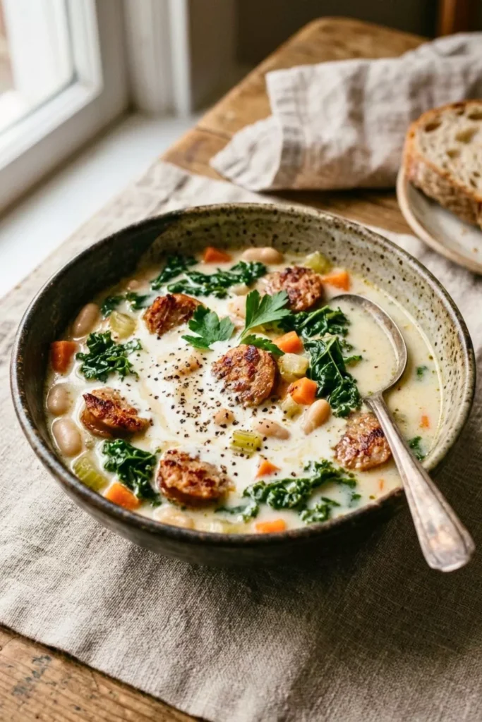 Creamy Hot Italian Sausage Soup
